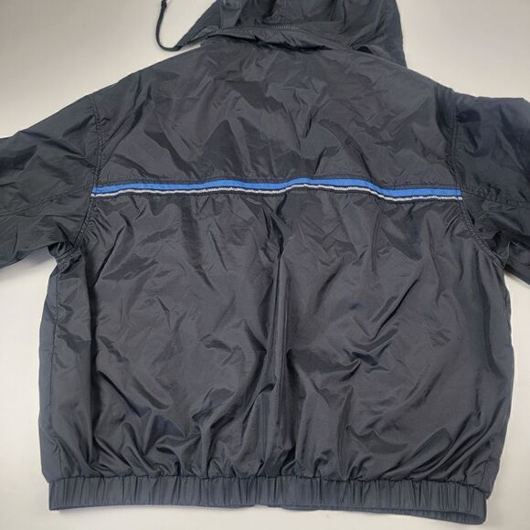 Vintage 90s Y2K Perry Ellis Windbreaker Lightweight Rain Jacket Large Blue - Picture 10 of 12